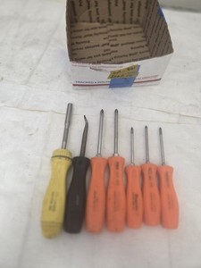 Snap-on 7pc Screwdriver Set, Red and Orange, Durable Hand Tools for DIY