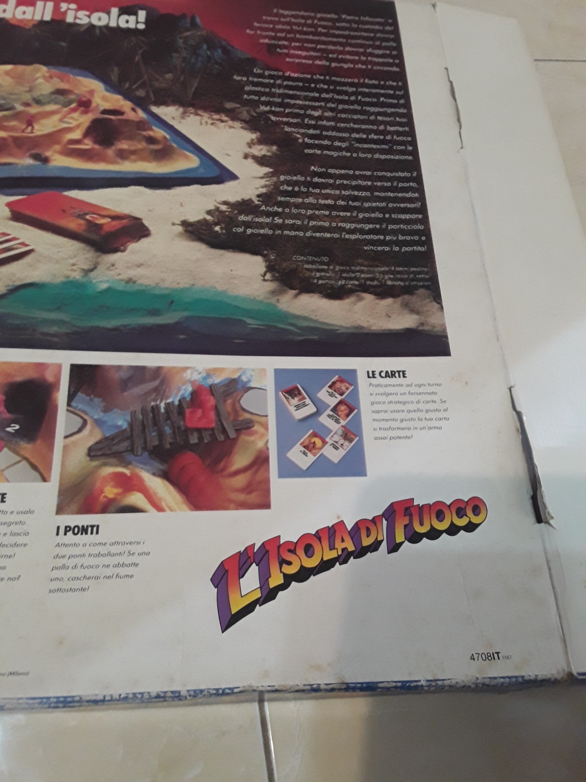 RARO L' ISOLA DI FUOCO Mb Giochi gioco da tavolo COMPLETO VINTAGE DEL 1987 foto 5