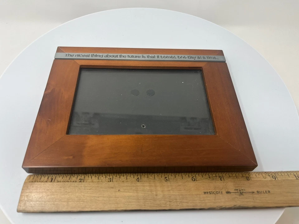 Vintage Rarewoods Picture Frame Pewter Quote …one Day At A Time 4x6 - Image 4 of 4