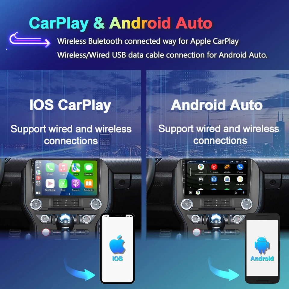 Für Ford Mustang VI 2015-2021 Android14 Autoradio Navi Car Play GPS DAB+AM 128GB - Bild 4 von 4