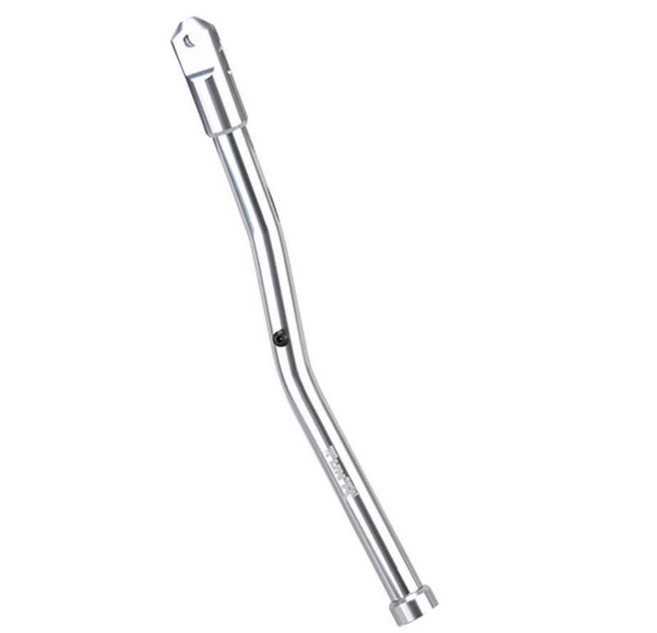 Béquille moto Derbi alu argent 350mm stable et légère par Tun'R pour DRD