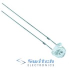 Straw Hat Round 5mm LED Clear Lens - Red Blue White Green Yellow Amber