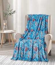 Summertime Fun Fleece Throw Blanket 50x60 Soft Lightweight