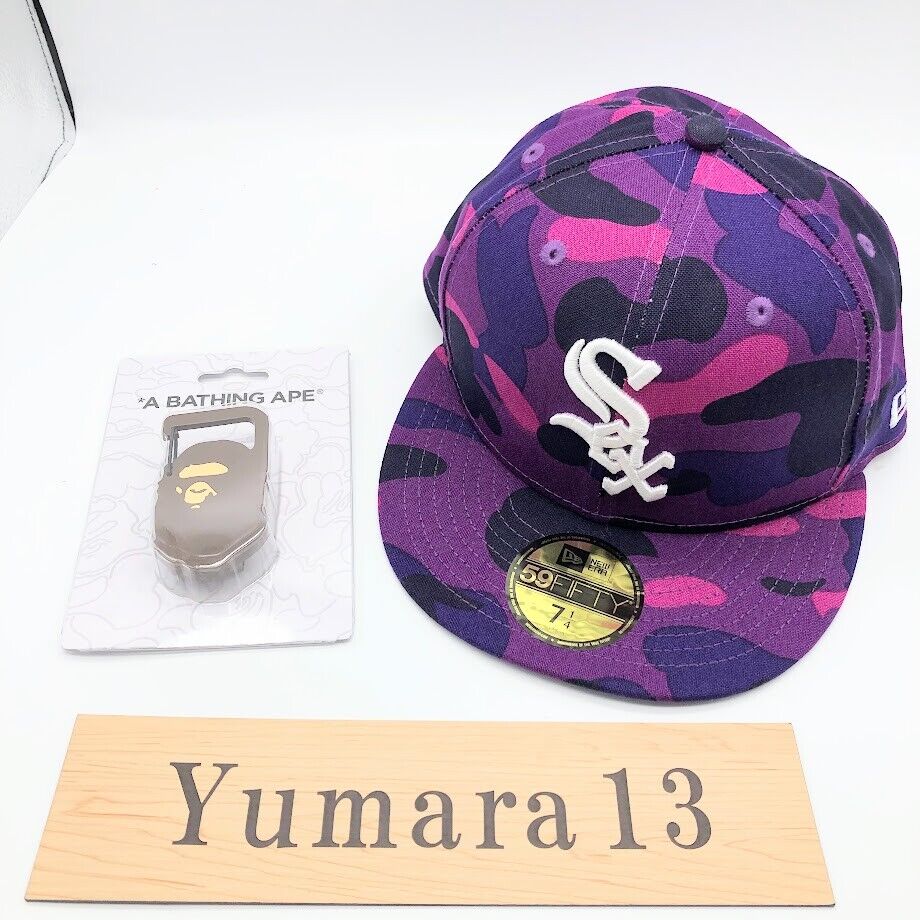 A BATHING APE x NEW ERA Chicago White Sox 59Fiftiy Cap Black A BATHING APE x NEW ERA Chicago White Sox 59Fiftiy Cap Black