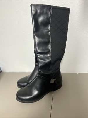 Dress Barn Black Samantha Buckle Detail Boots Size 9.5 Women 1004 eBay