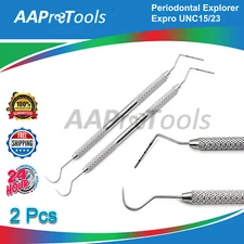 AA PRO 2 Pcs UNC15/23 Expro Periodontal Probe/explorer NEW Dental Color