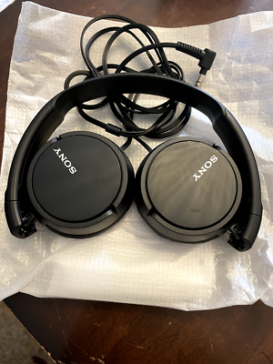 Sony MDR-ZX110 Stereo Headphones Loud and Clear Sound Quality Black