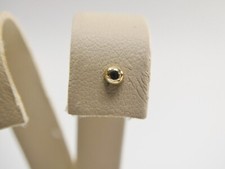 14K REAL SOLID YELLOW GOLD HIGH POLISH BALL NOSE RING