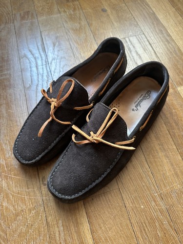 Stradel's Halbschuhe Leder Gr.42 Made in Italy Herrenschuhe gebraucht N28