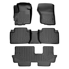SMARTLINER Custom Fit Floor Mats 3 Row Liner Set 2011-2021 Mitsubishi Outlander