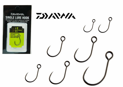 Daiwa Single Lure Hook Einzelhaken für Kunstköder vers. Größen