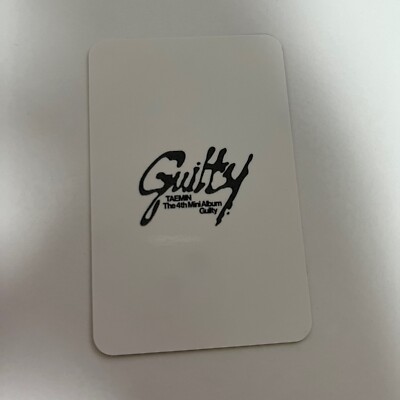 SHINee Taemin 4th mini album Guilty Concept Photocard shinee