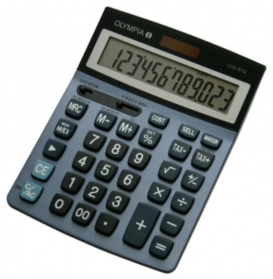 OLYMPIA LCD-6112 Taschenrechner Solar Rechner Schule Bürorechner Rechenmaschine