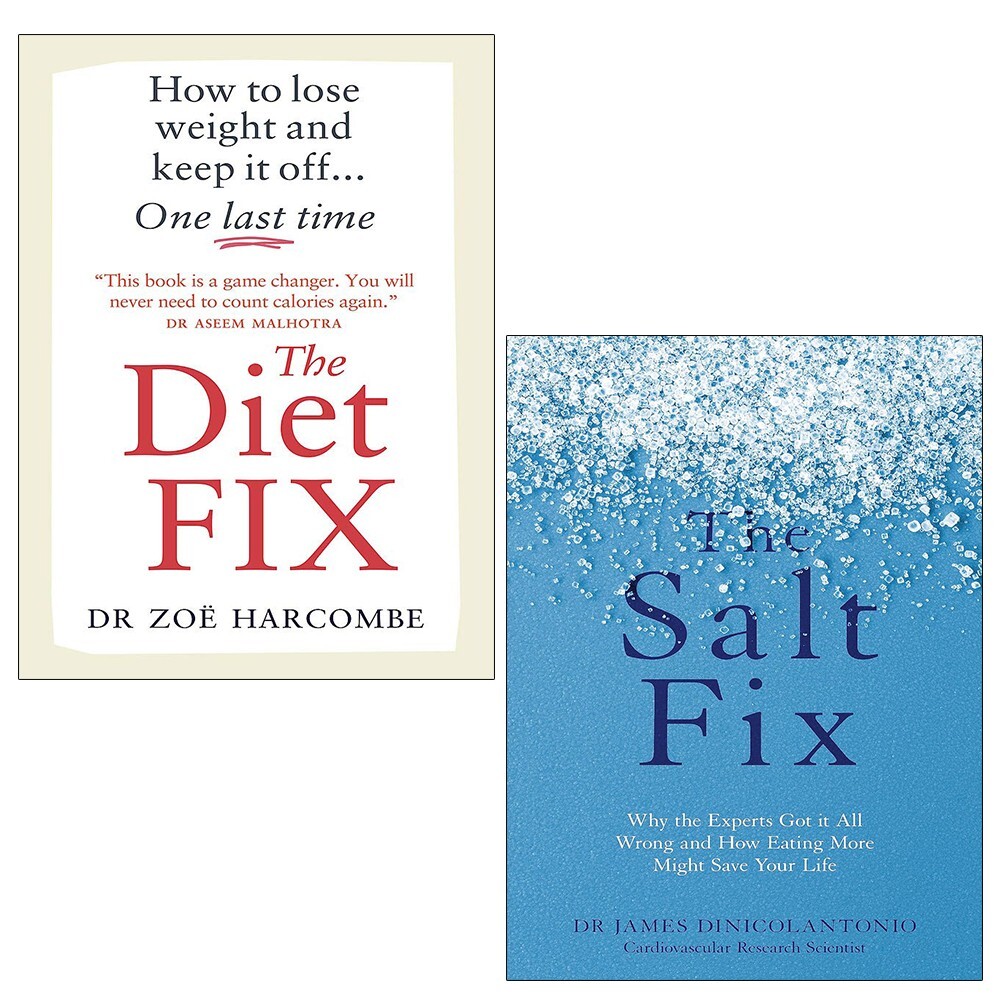 Diet Fix Zoe Harcombe, Salt Fix James DiNicolantonio 2 Books Set
