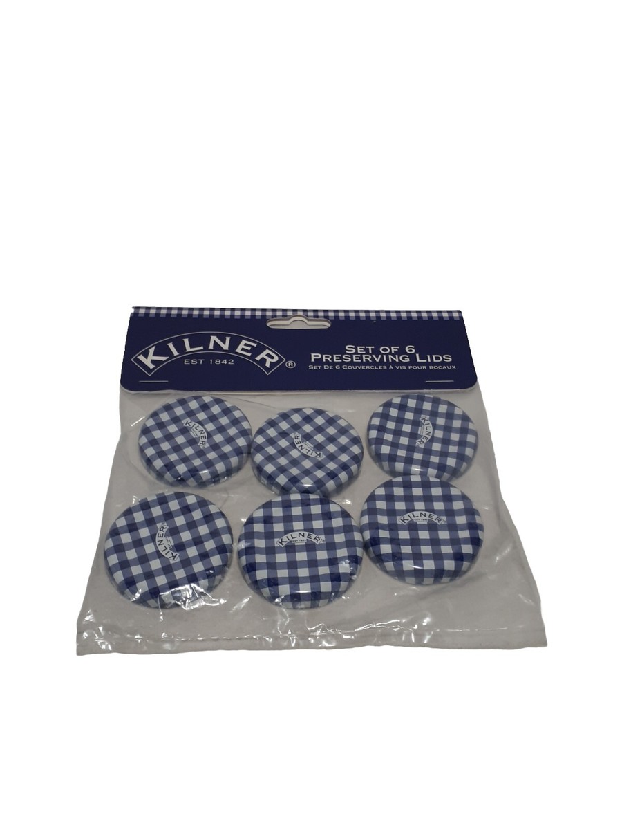 Lot De Six Couvercles De Bocaux En Verre Kilner Preserve Jar
