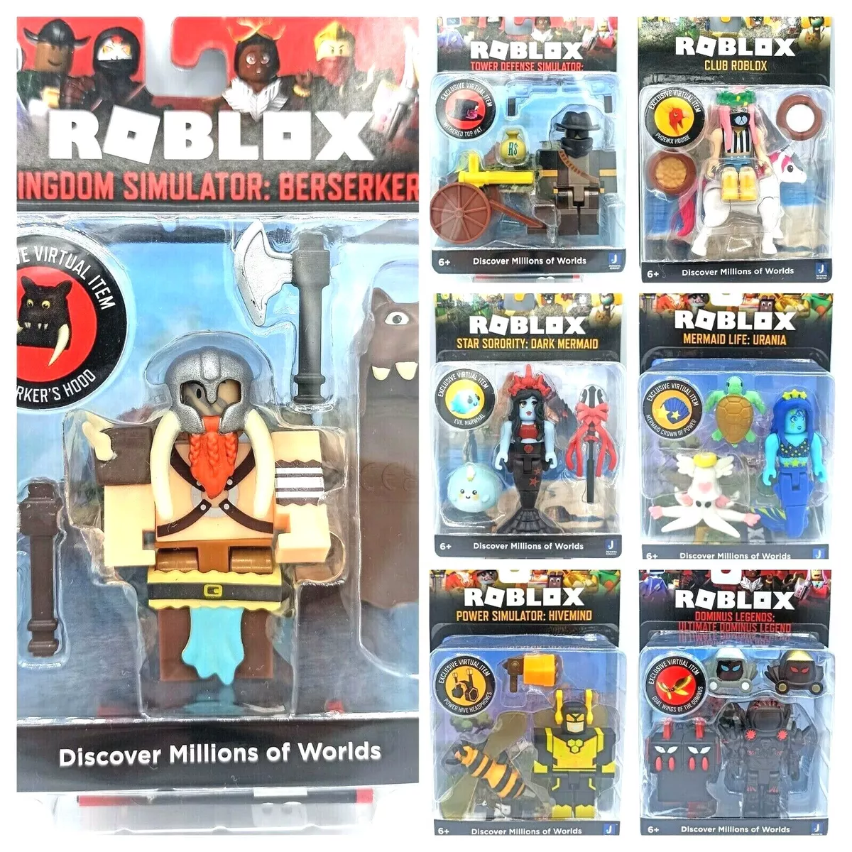 ROBLOX Building Block Dolls Assemble Virtual World Games and Dolls