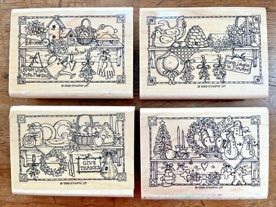 Stampin Up Shelf Give Thanks, Let it Snow, Bloom, Earth Laughs in Flowers  (4)