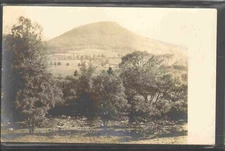 Unused Postcard RPPC Real Photo Mountain with Valley and Trees