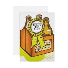 Hallmark Father's Day Card - Studio Ink Collection Die-cut Beer Bottles Design