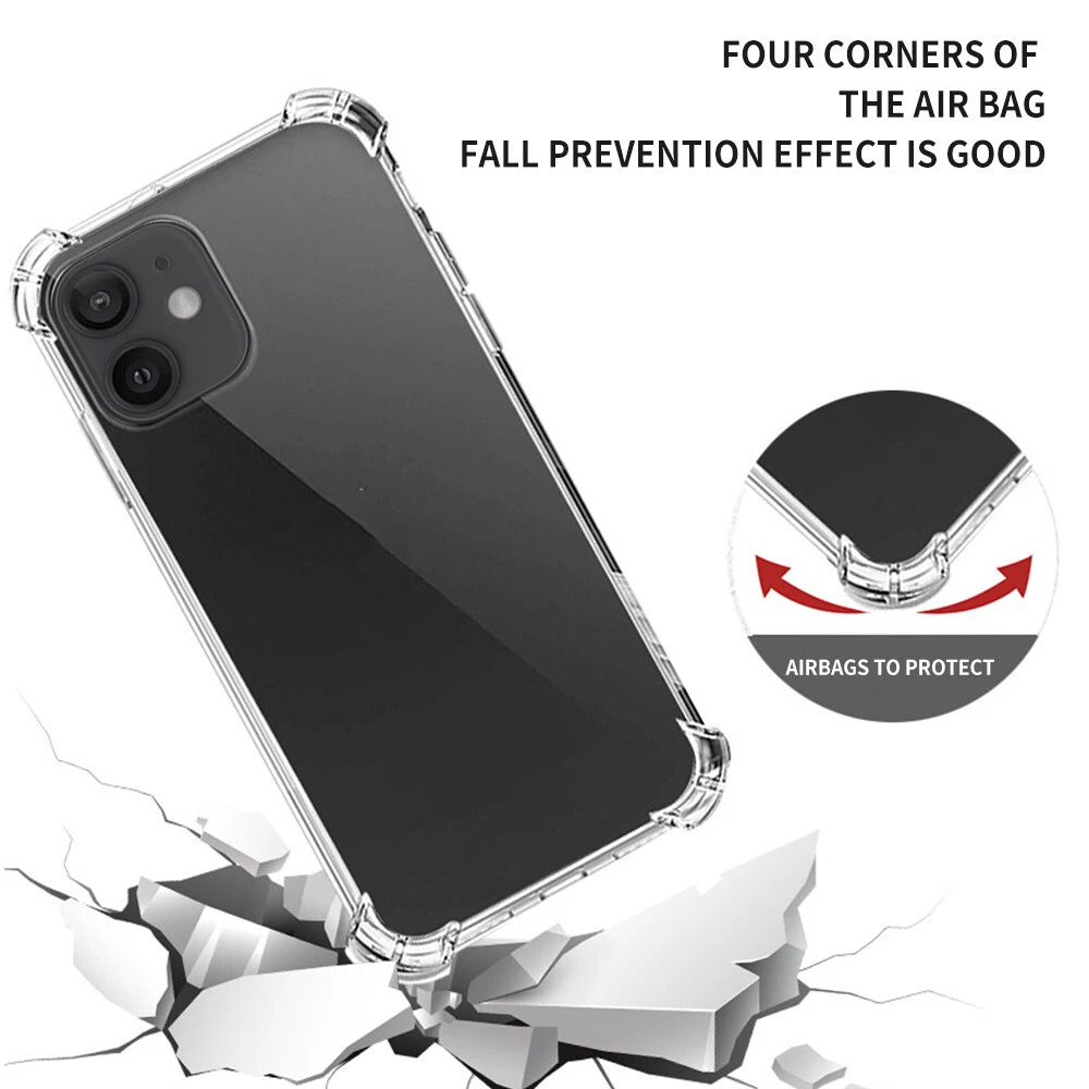 Slim Clear Shockproof TPU Case for iPhone 12 Pro