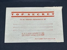 Great Britain Top Secret Unused Gummed Label Rate Vintage