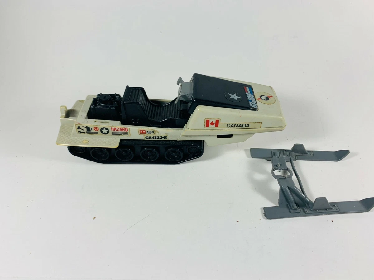 GI Joe Polar Battle Bear Snowmobile Vehicle Hasbro 1983 AS IS Damaged