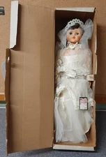VINTAGE 1950S DELUXE READING BONNIE THE BRIDE DOLL W BOX HANG TAG MINOR ISSUES 