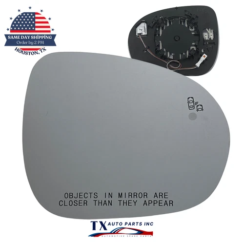 For 2016-2023 FIAT 500X Passenger Side Heated Mirror Glass | Blind Spot - BSM