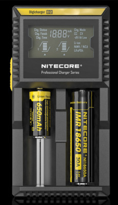 Nitecore Digicharger Battery Charger D2 2 Battery Slots