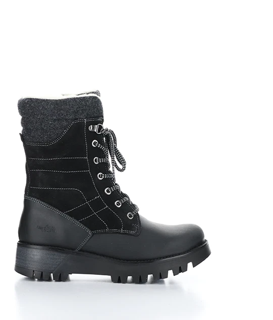 BOS. CO. BY FLY LONDON WOMEN S GALA BLACK ICE GRIP WATERPROOF BOOTS