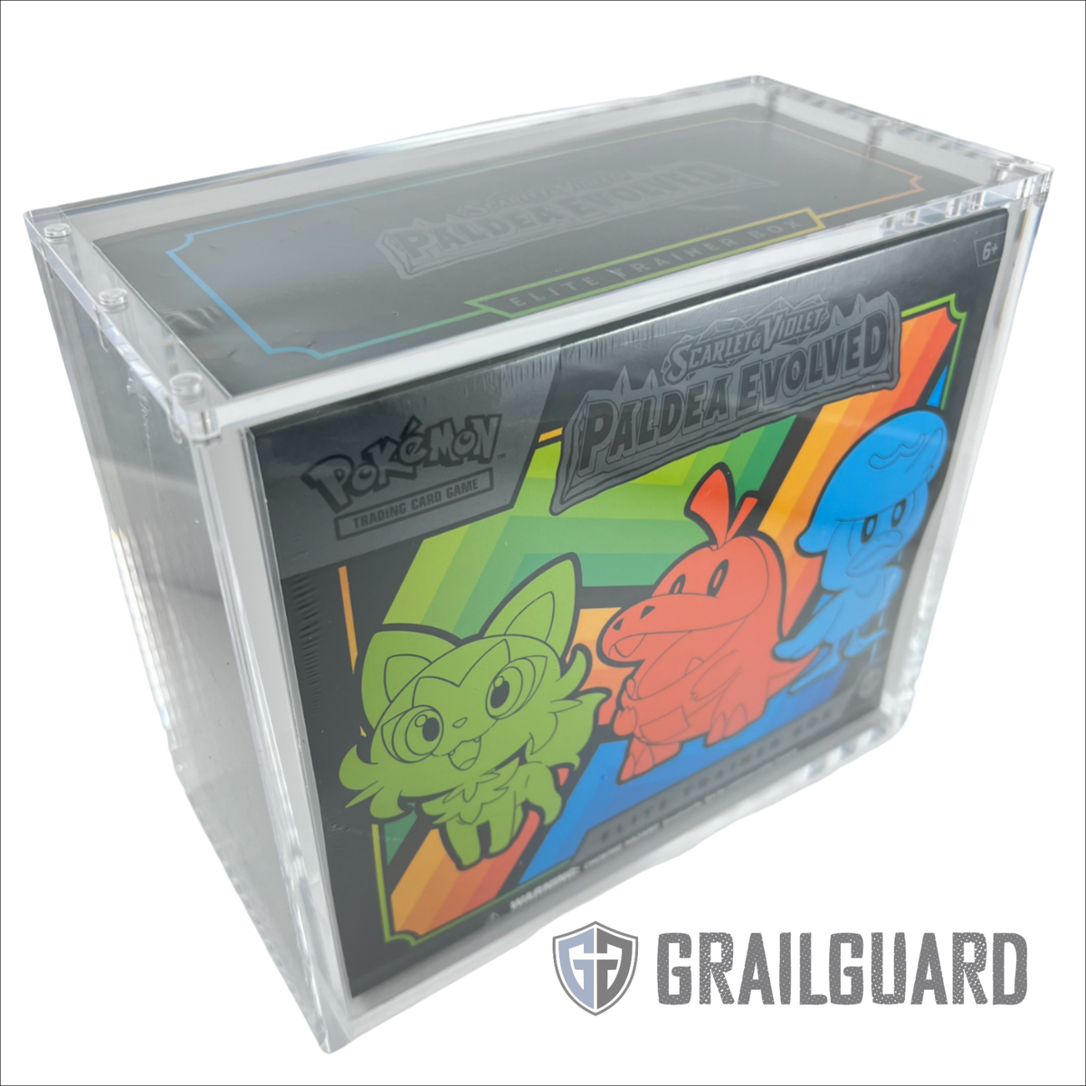 5x Case Trasparente Set Allenatore ETB Pokemon Protezione Box Plastica