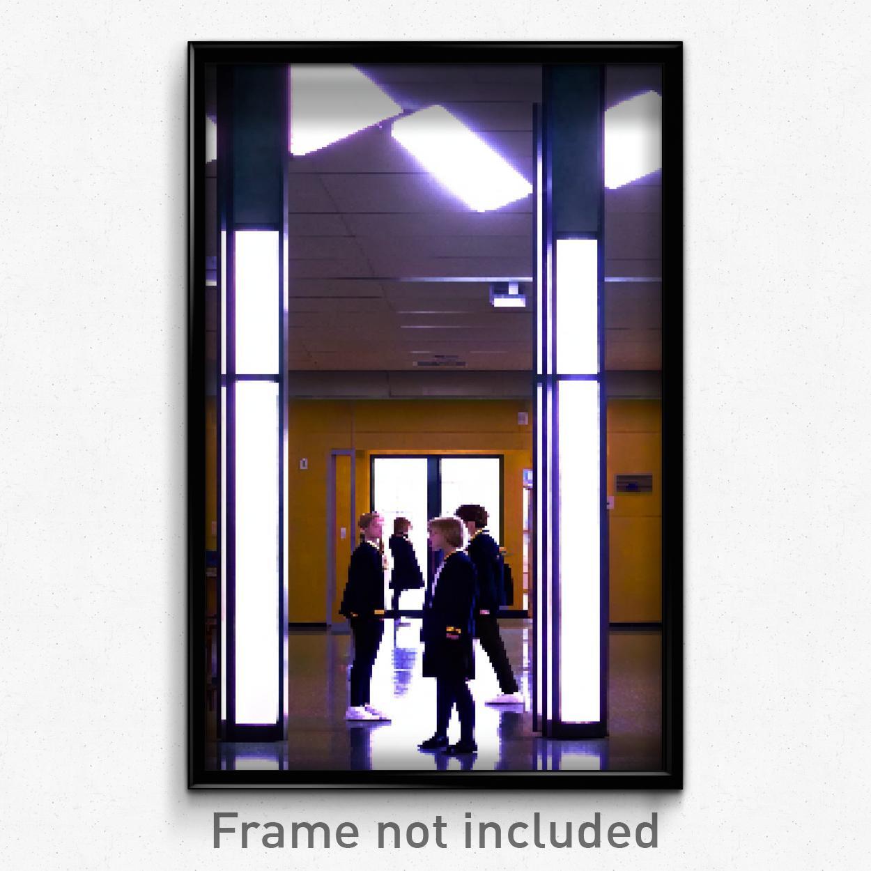 Pixel Art Poster - Ordinary High School (8 Bit Psychedelic Video Game Print)