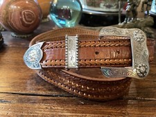 Mex. ,Vogt ,James Reid Dgn Sterling Silver Belt Overlay 1.5  43-45        