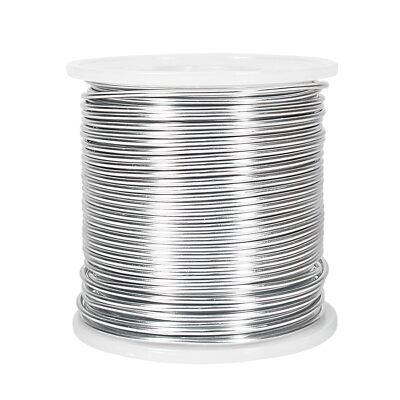 15 Gauge Aluminum Wire, 164 Feet 1.5Mm Bendable Metal Craft Wire for Jewelry Mak