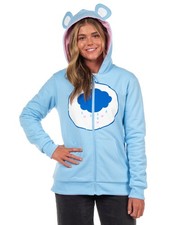 Care Bears Hoodie Grumpy and Cheer Reversible Juniors Costume Sweatshirt