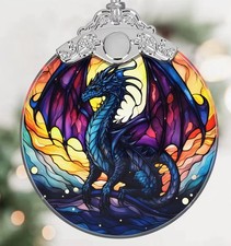 Stained Glass Dragon Ornament/suncatcher NEW