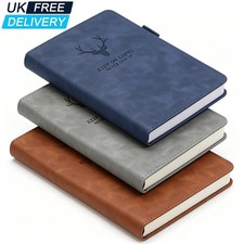 180 Pages A5 Notebook PU Leather Cover Personal Lined Paper Diary Book Journal