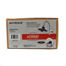 NEW Luxart A511TO18-CP Aerro WaterSense Shower Only Trim in Polished Chrome