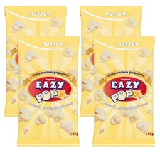 Eazypop Butter microwave popcorn x 4 -LL