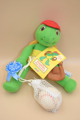 Franklin Plays Baseball with Toy 8'' Plush with Tags Eden