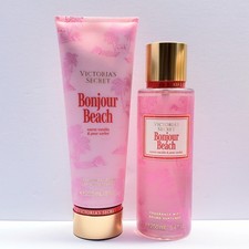 Victoria's Secret BONJOUR BEACH Fragrance Lotion and Fragrance Mist 2 pcs 