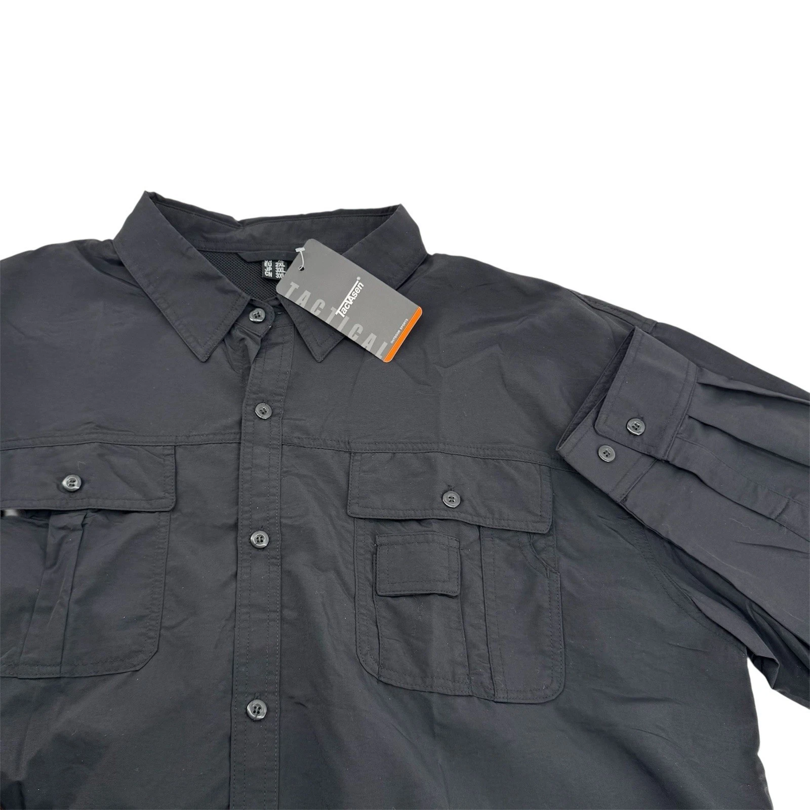 Tacvasen Convertible Hiking Shirt Mens XL Black Flap Pockets Outdoors New NWT
Opens in a new window