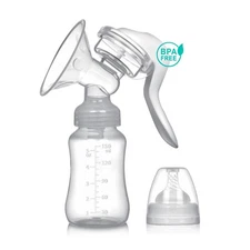 Manual Breast Pump and Milk Collector - Innovative Design, Silicone Manual Br...