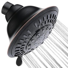 BRIGHT SHOWERS High Pressure Rain Shower Head, 1.8 GPM, Oil Rubbed Bronze