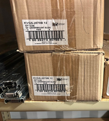 KVGS-2070B 12. Undermount Drawer Slides.