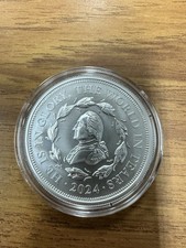 2024 Ascension Island 1 oz Silver George Washington Funeral Medal 100.89 per troy oz