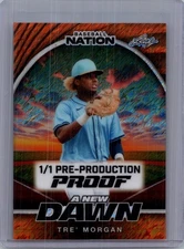 Tre Morgan 2025 Leaf Baseball Nation 1/1 Pre Production Proof