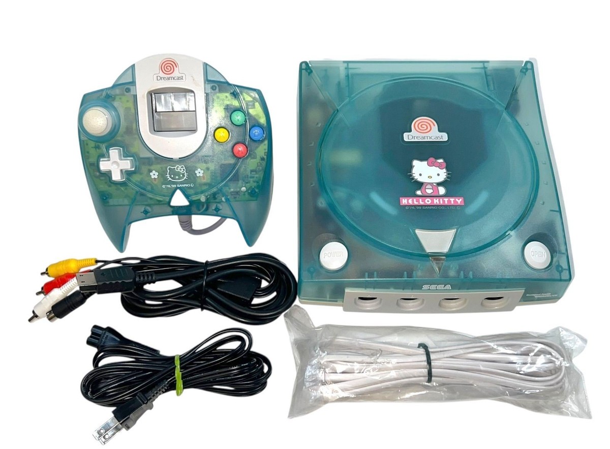 SEGA Dreamcast HELLO KITTY Blue Console [Excellent] retro game