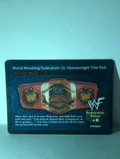 WWF RAW DEAL (2002) LIGHT HEAVYWEIGHT TITLE BELT Ultra Rare CCG Foil Card
