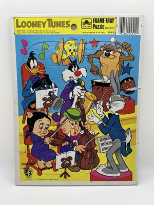 Vtg Looney Tunes Frame Tray Puzzle 1983 Bugs Bunny & Friends Vintage Golden USA